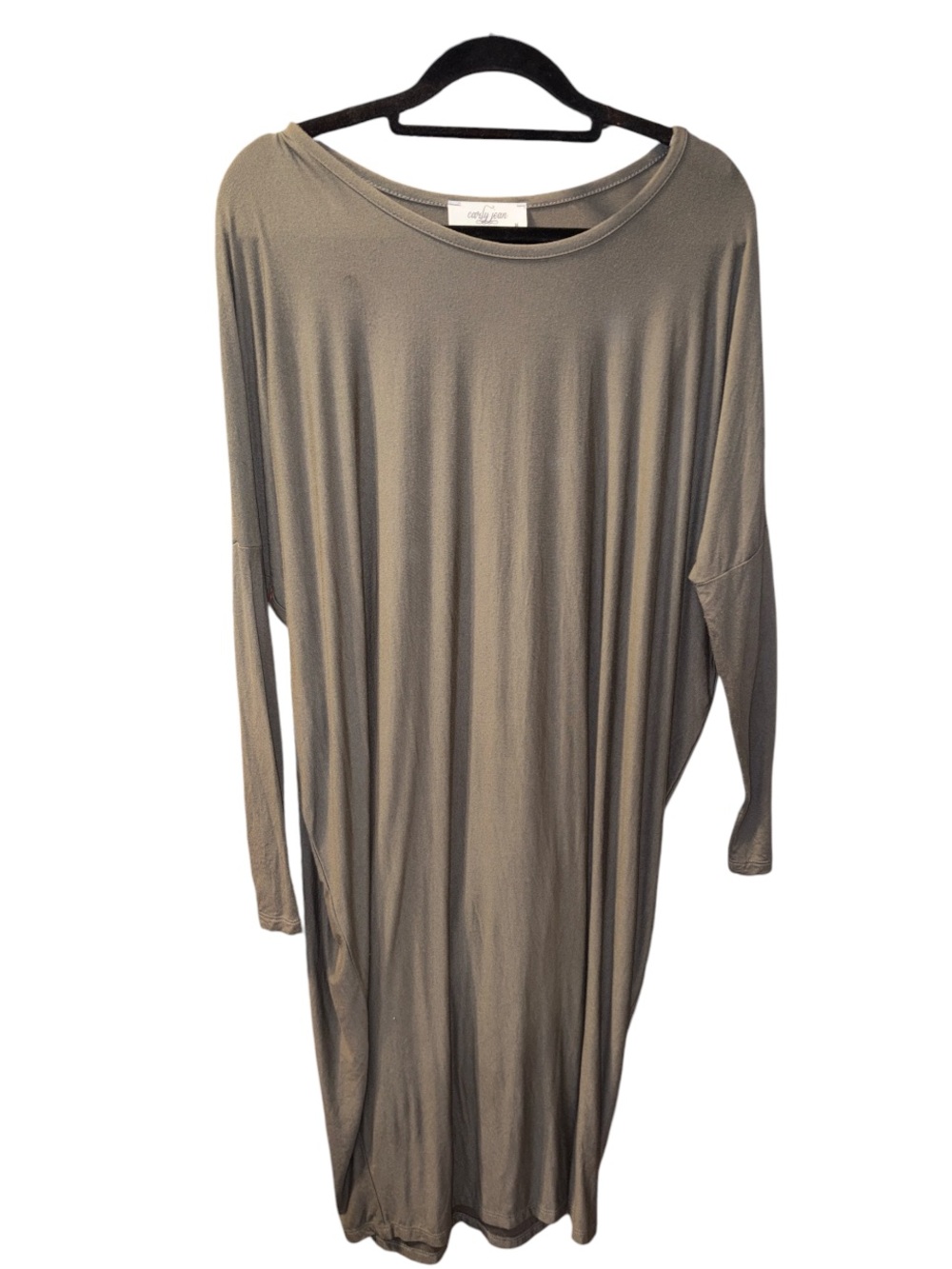 Carley Jean Los Angeles Long Sleeve Midi Dress in Olive 🫒